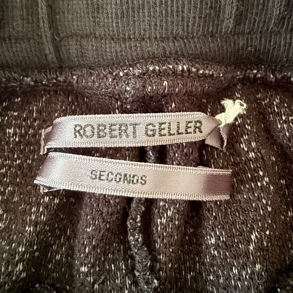 ROBERT GELLER Seconds | Black Terry Cloth Jogger Sweatpants | Medium - Picture 5 of 6